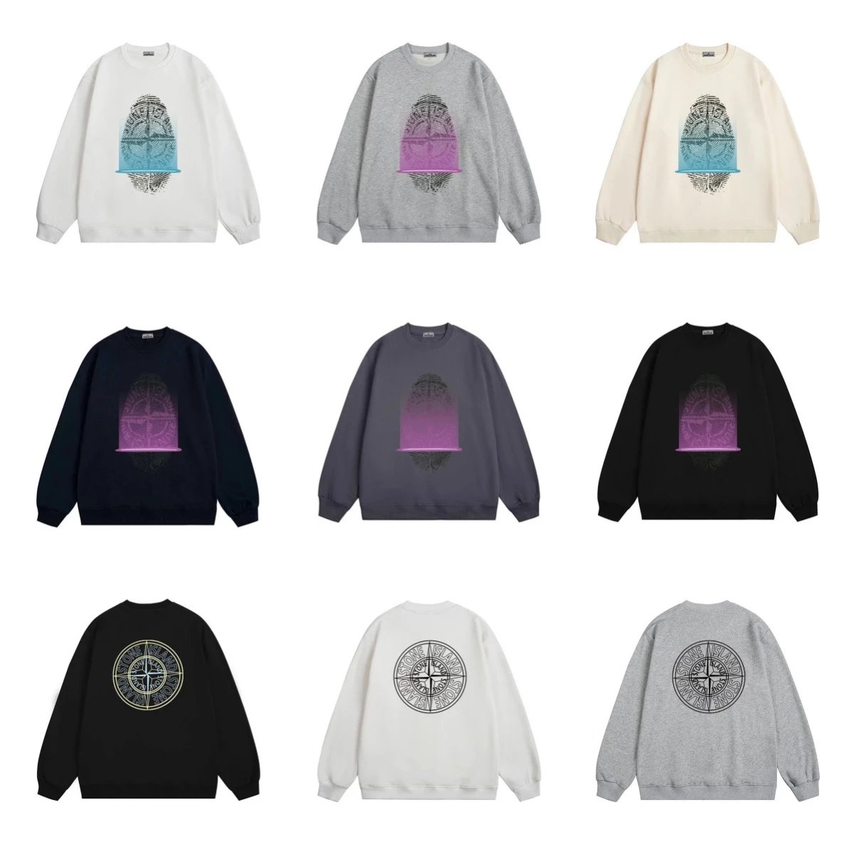 Stone Island Graphic Crewneck Sweatshirt