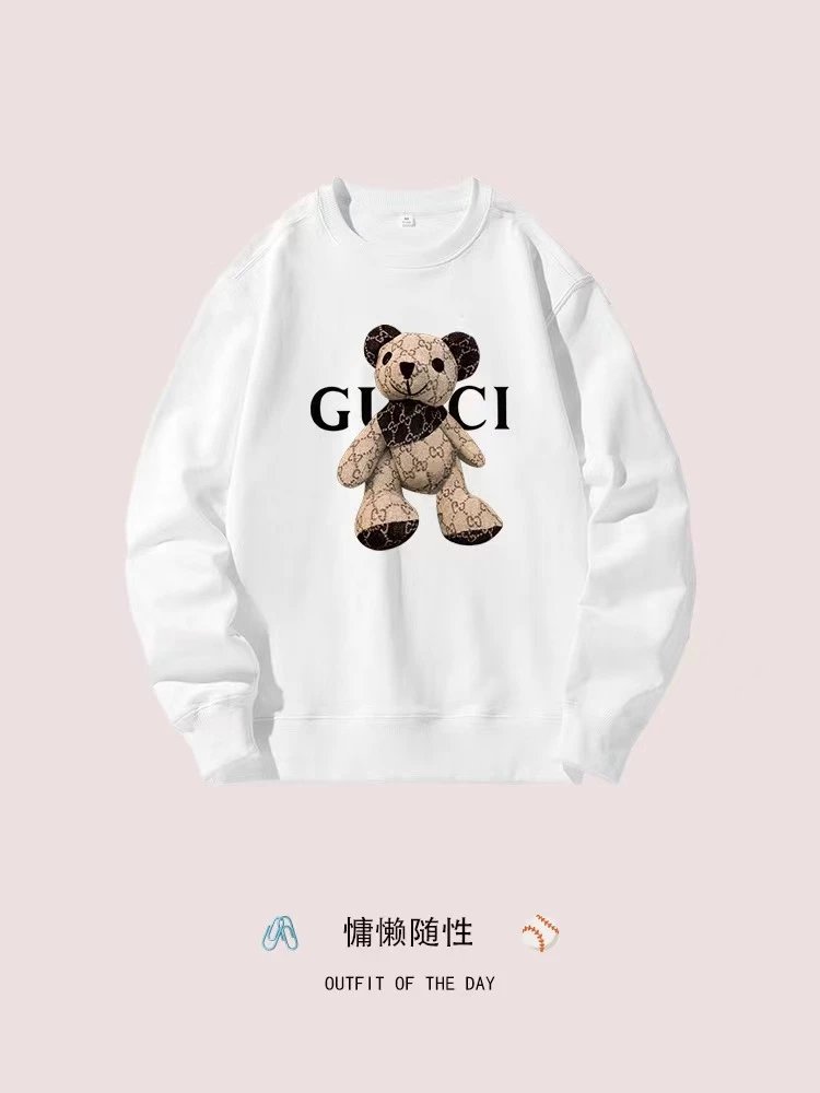Gucci White Bear Graphic Sweatshirt