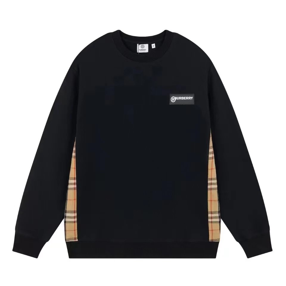 Burberry Black Long Sleeve Sweatshirt