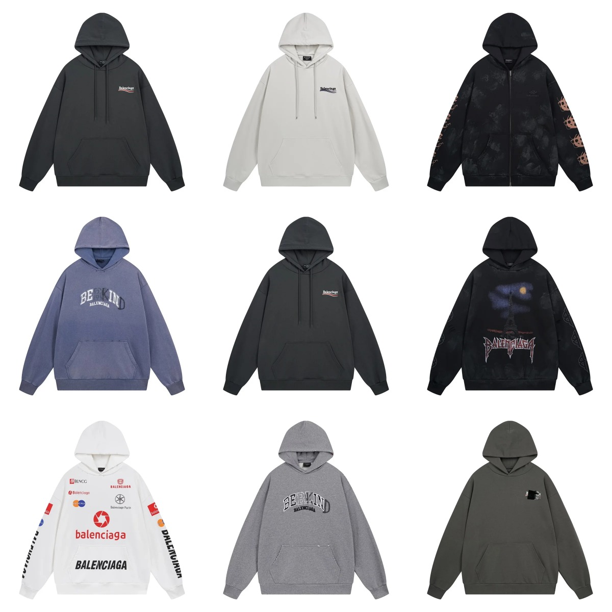 Balenciaga Hoodie in Various Colors and Styles