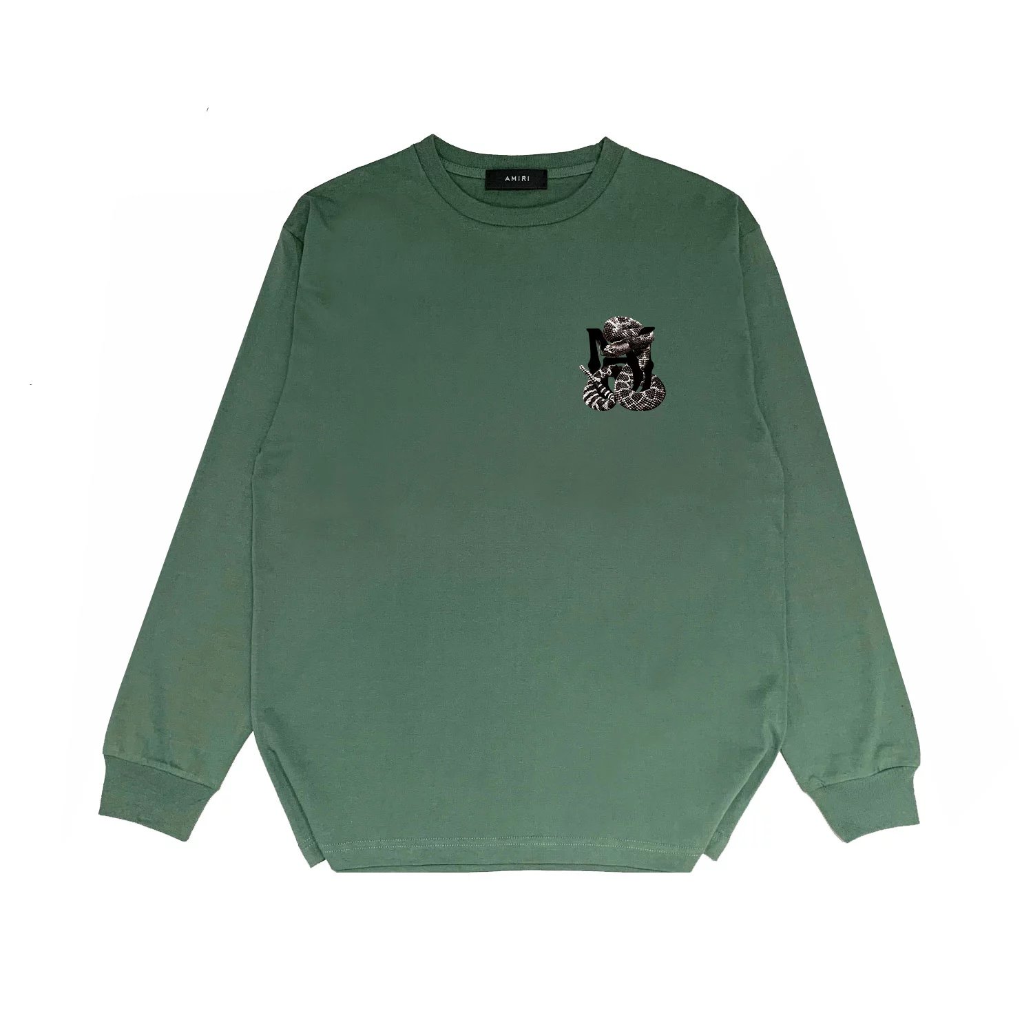 Amiri Green Long Sleeve T-Shirt
