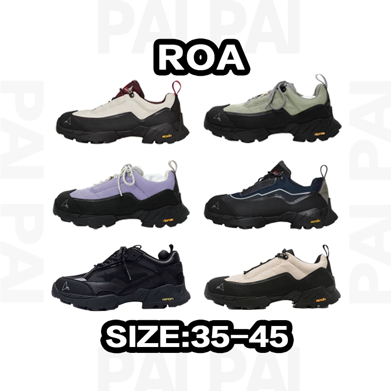 ROA Black Outdoor Sneakers