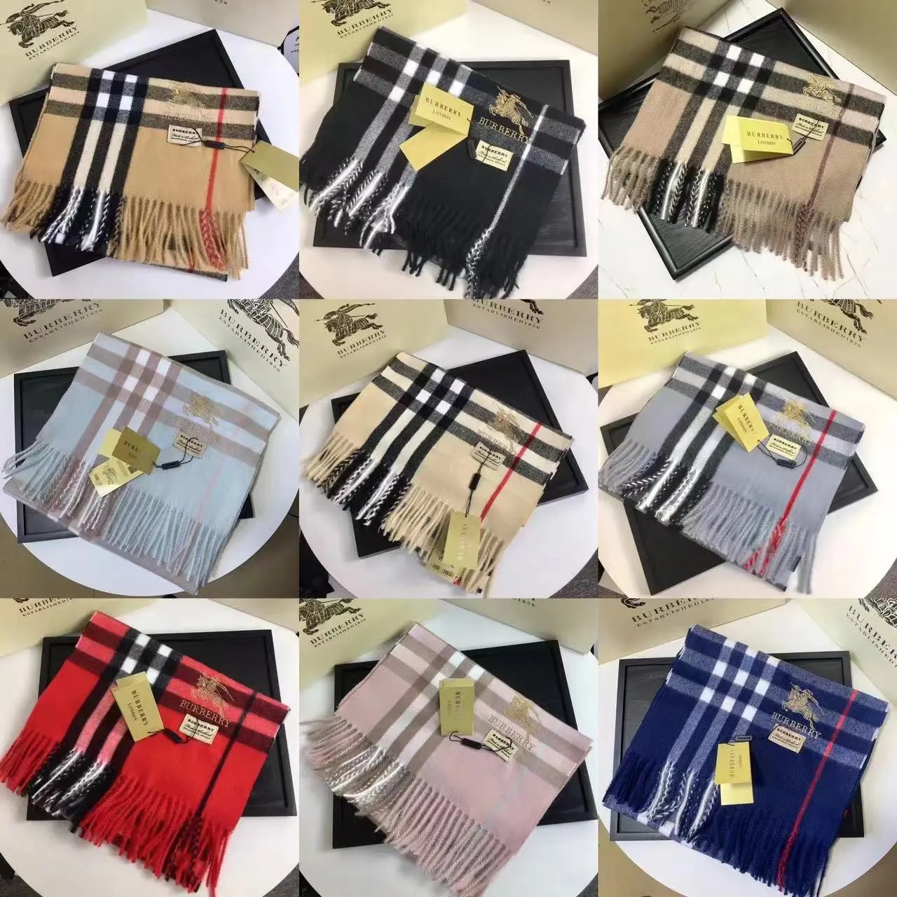 Burberry Classic Check Scarf in Various Colors