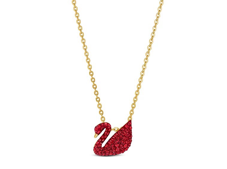 Swarovski Red Swan Necklace