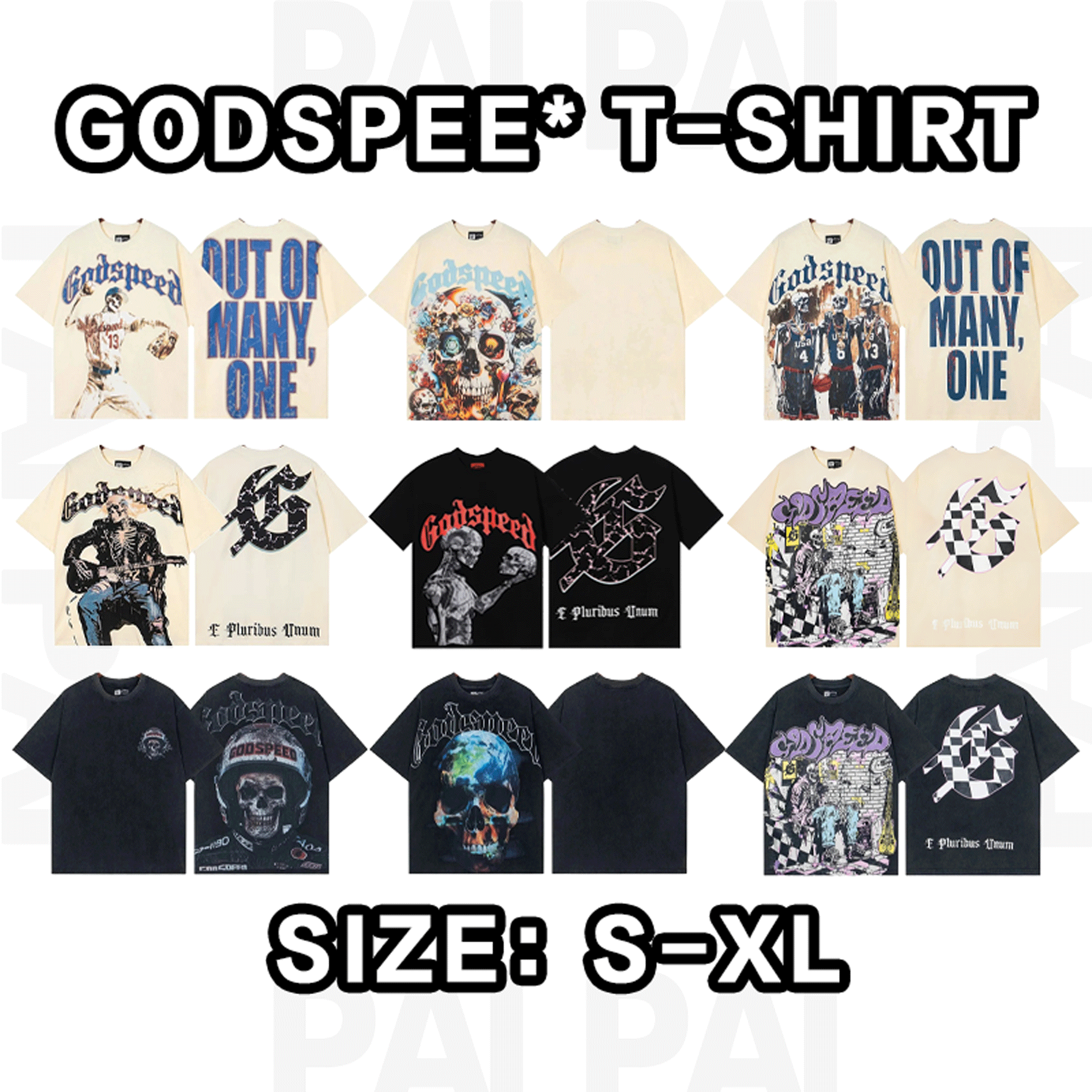 Godspeed T-Shirt Black/Beige Graphic Tee