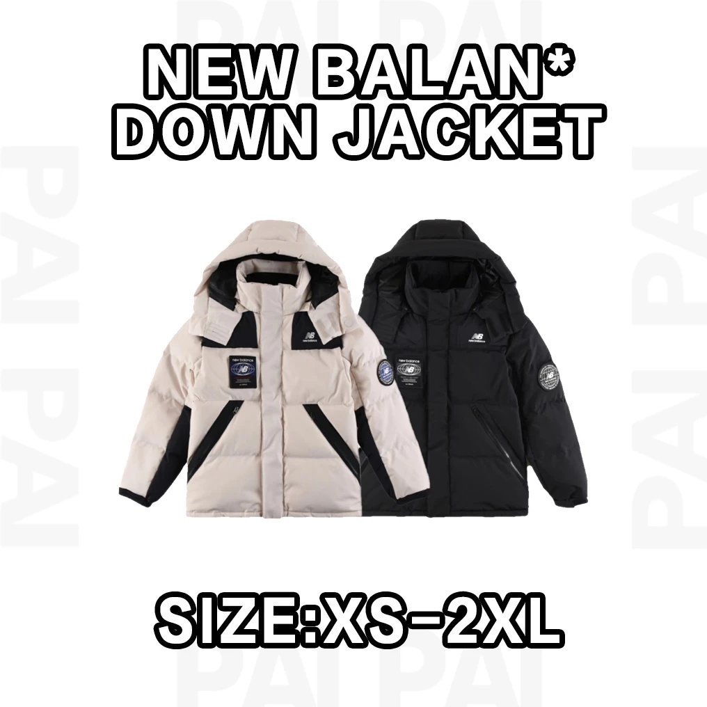 New Balan Black and Beige Down Jacket