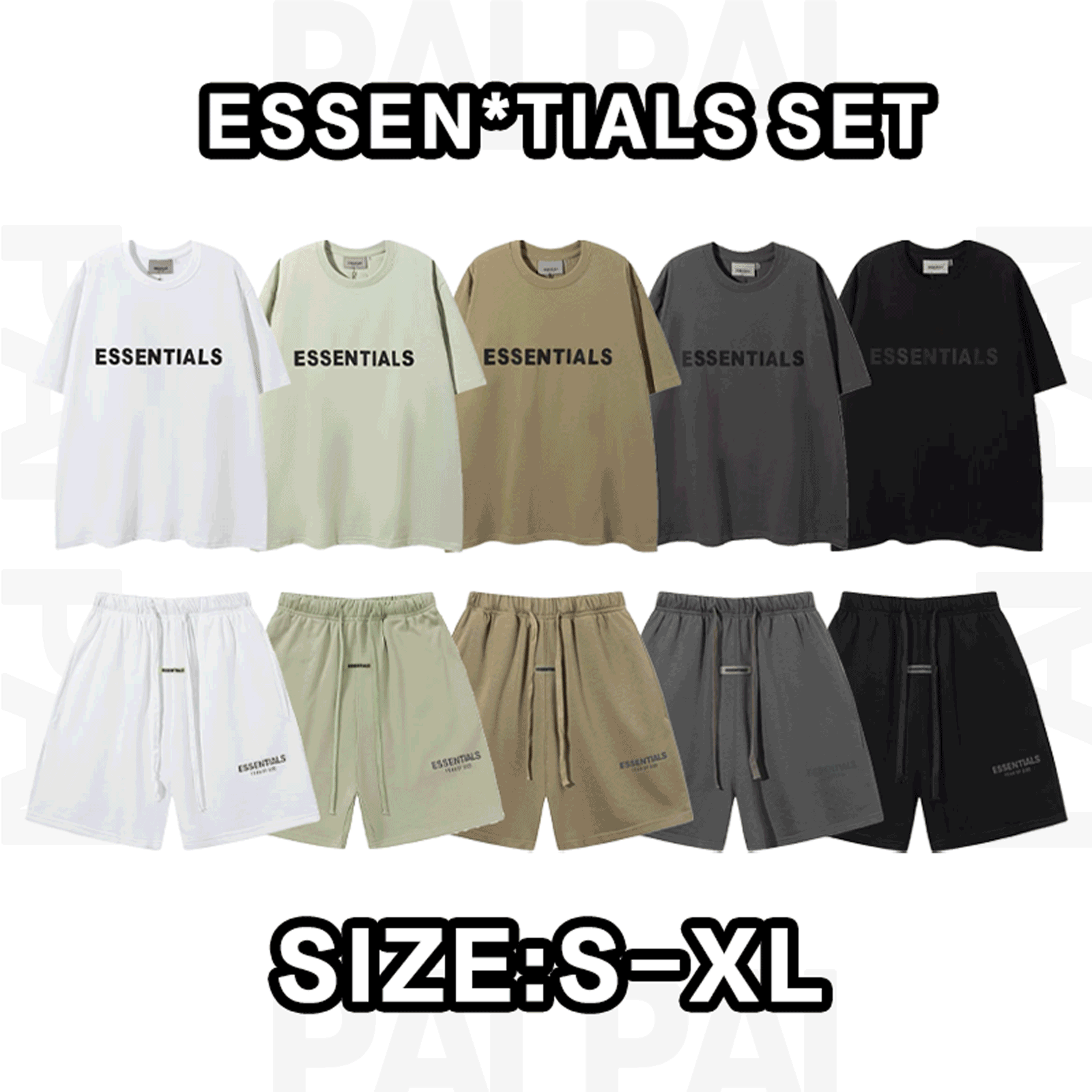 Essentials White T-Shirt and Shorts Set