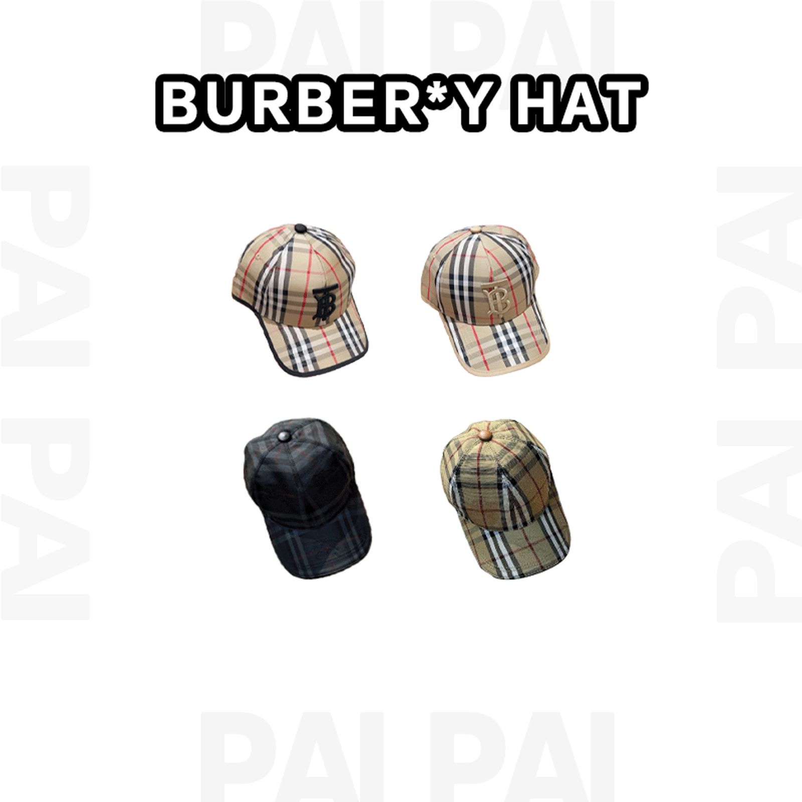 Burberry Plaid Baseball Cap