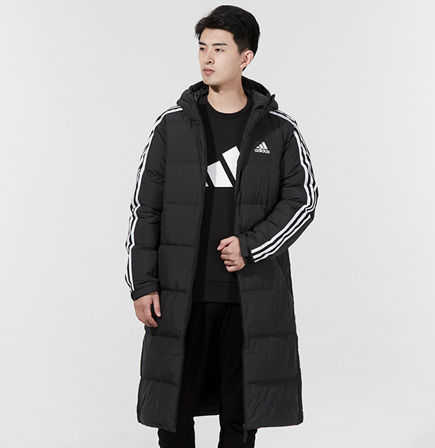 Adidas Black Long Puffer Jacket