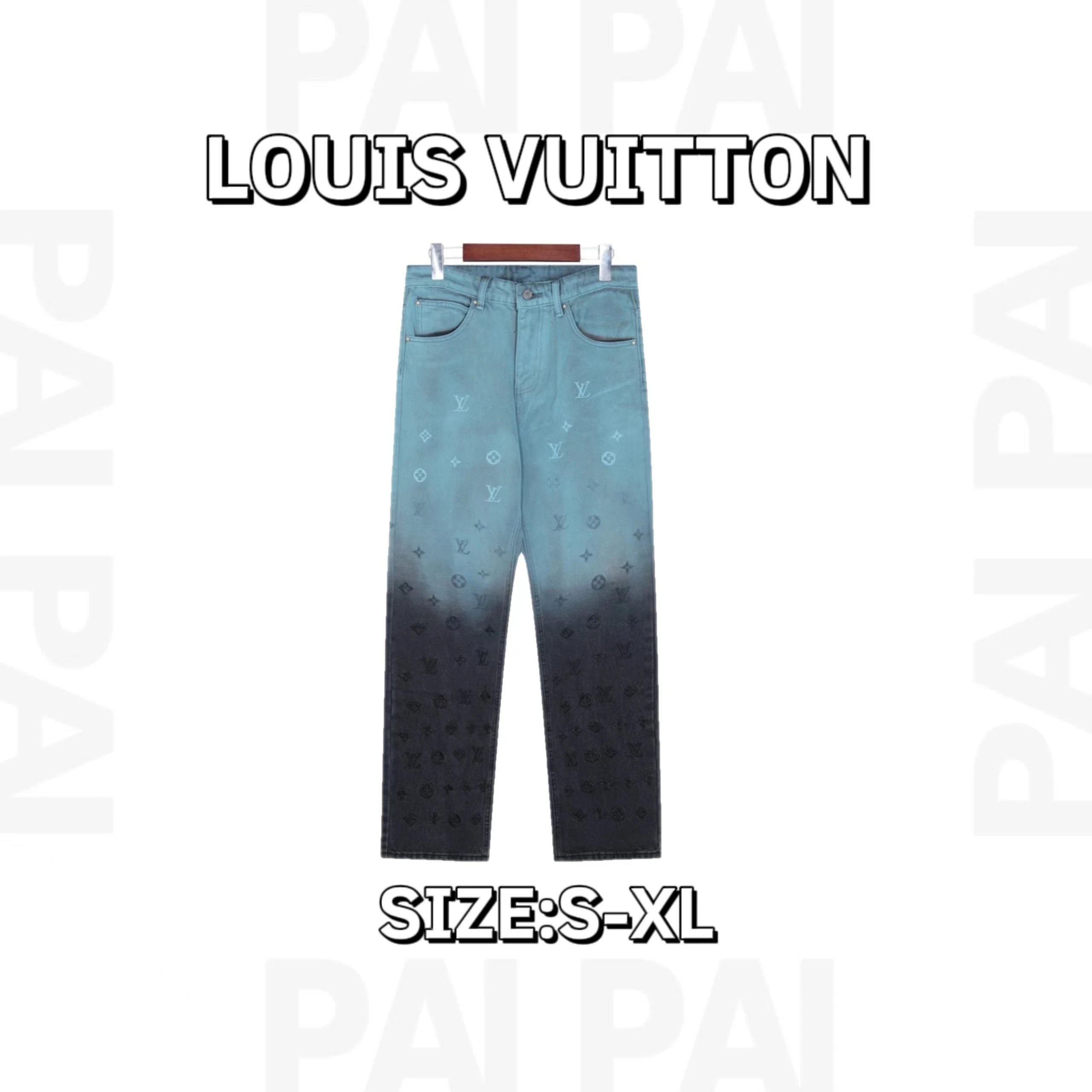 Louis Vuitton Blue Gradient Jeans