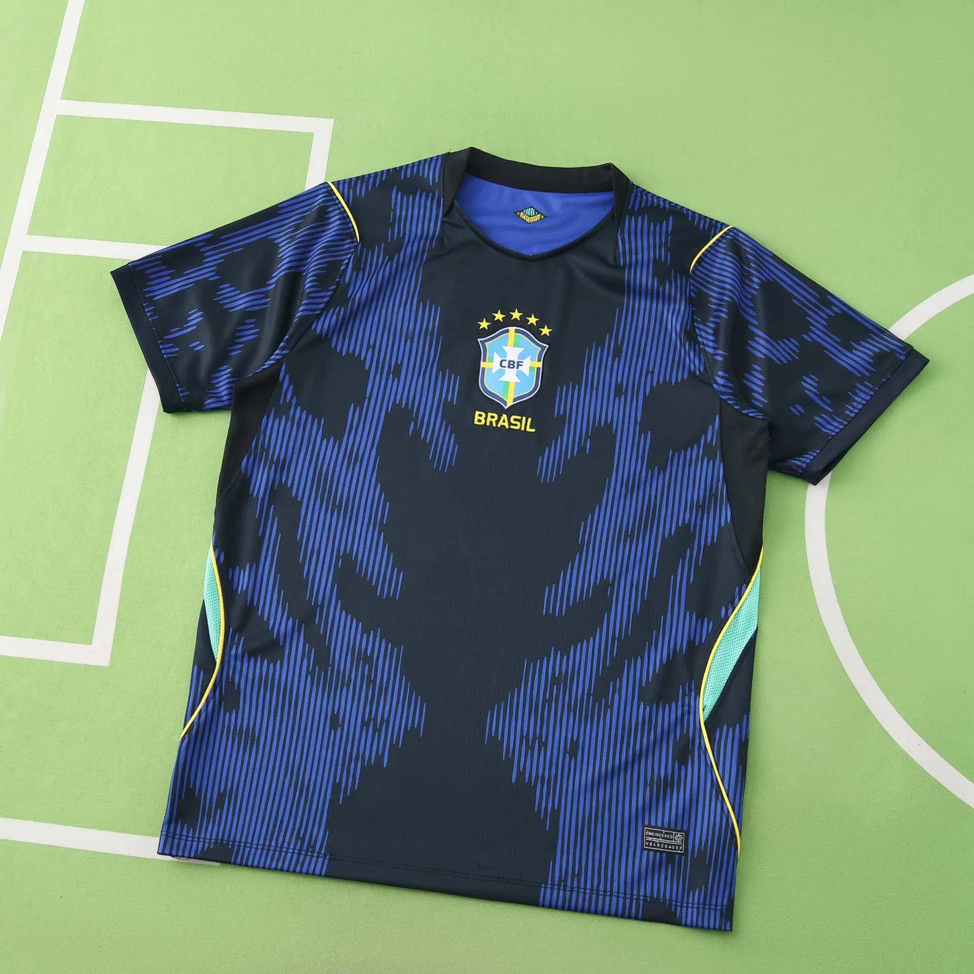 Brazil Blue Short Sleeve Soccer Jersey