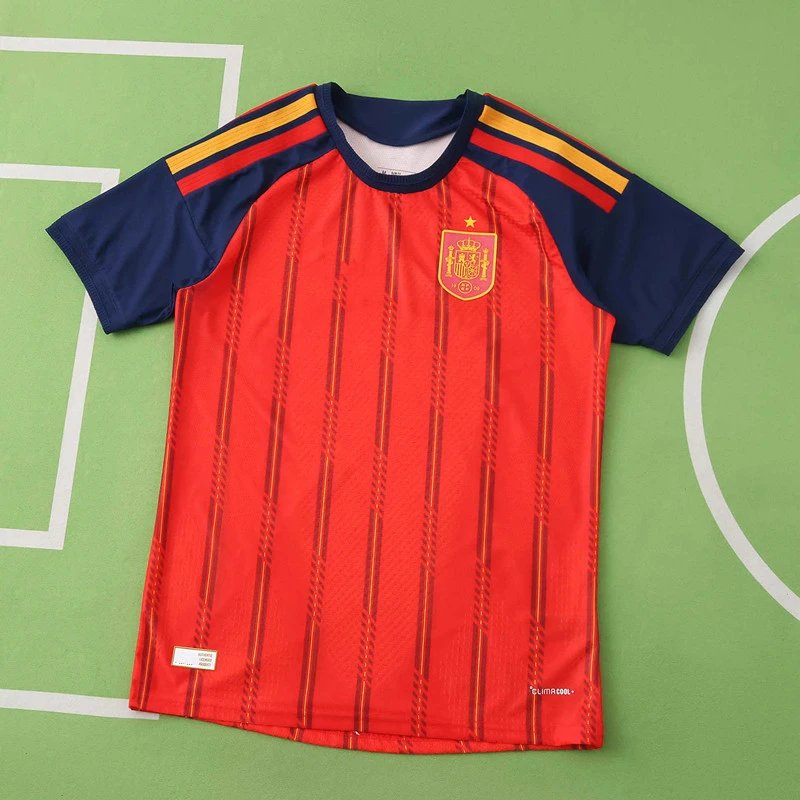 Spain Red Short Sleeve Jersey