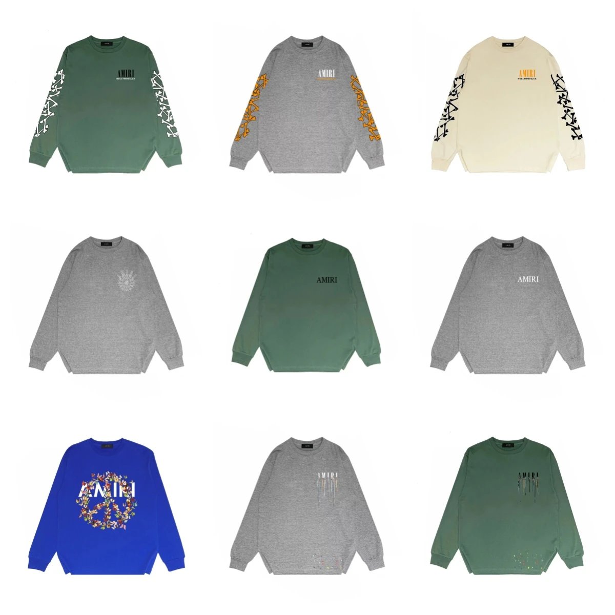 Amiri Colorful Long Sleeve T-Shirt