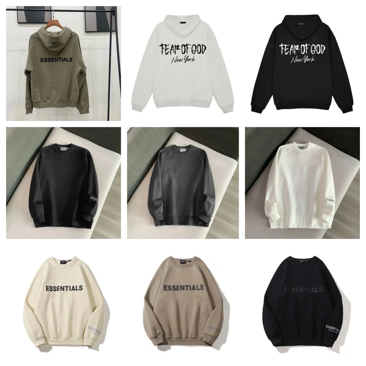 Fear of God Essentials Hoodie and Sweatshirt Collection