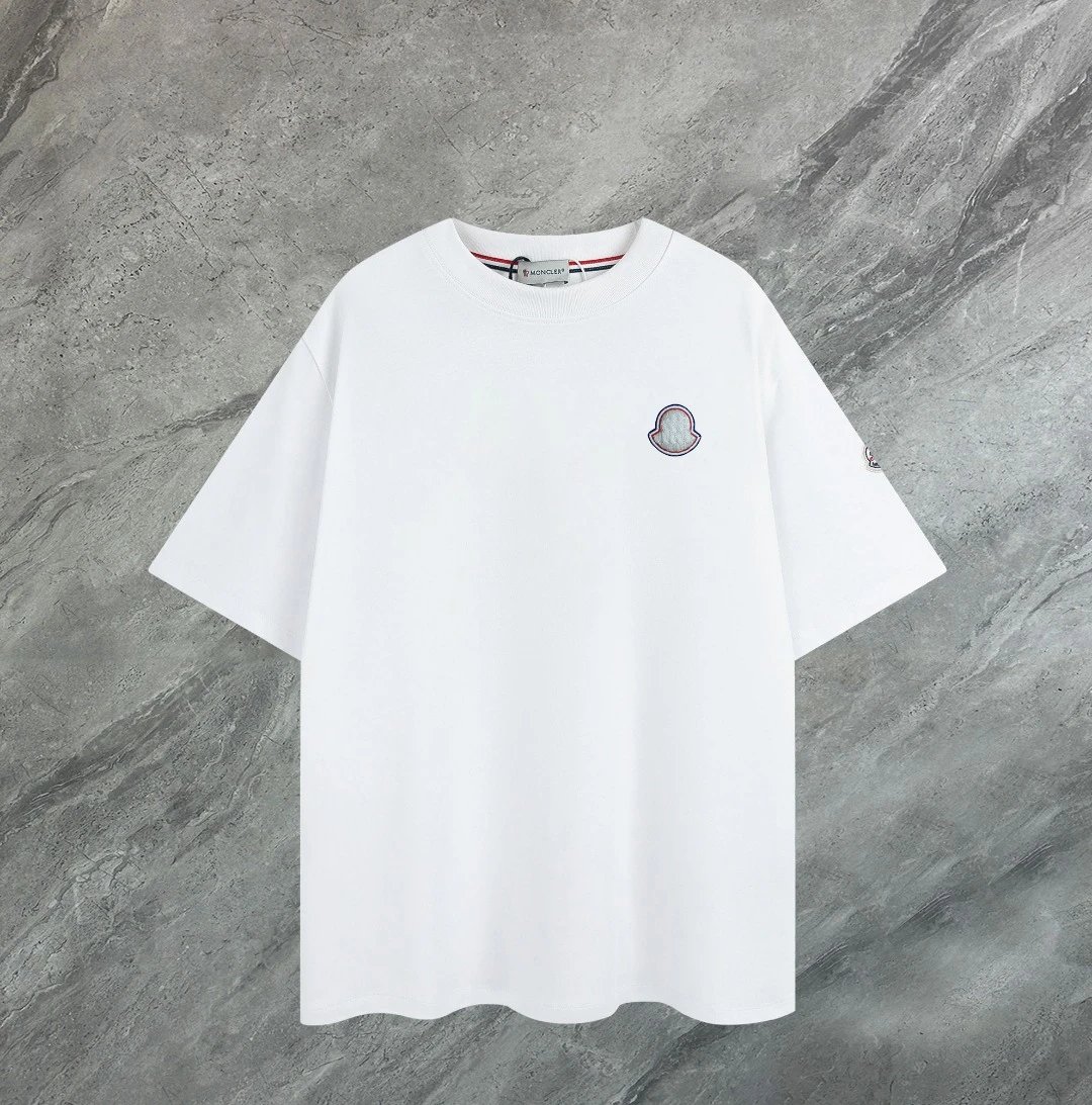 Moncler White Short Sleeve T-Shirt