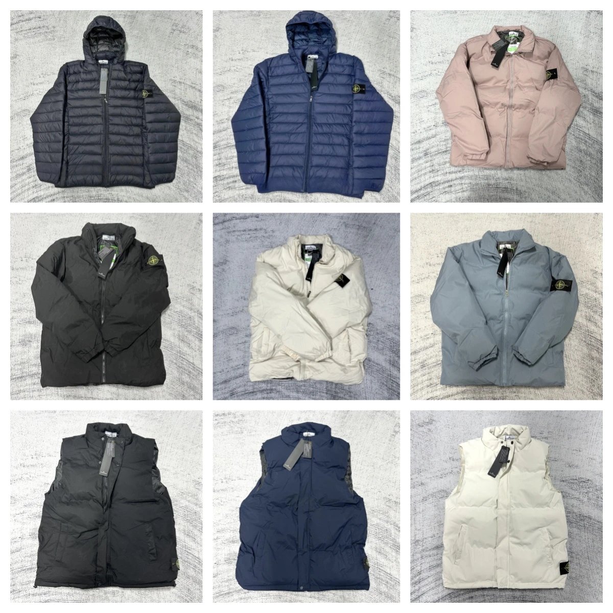 Stone Island Black Hooded Puffer Jacket