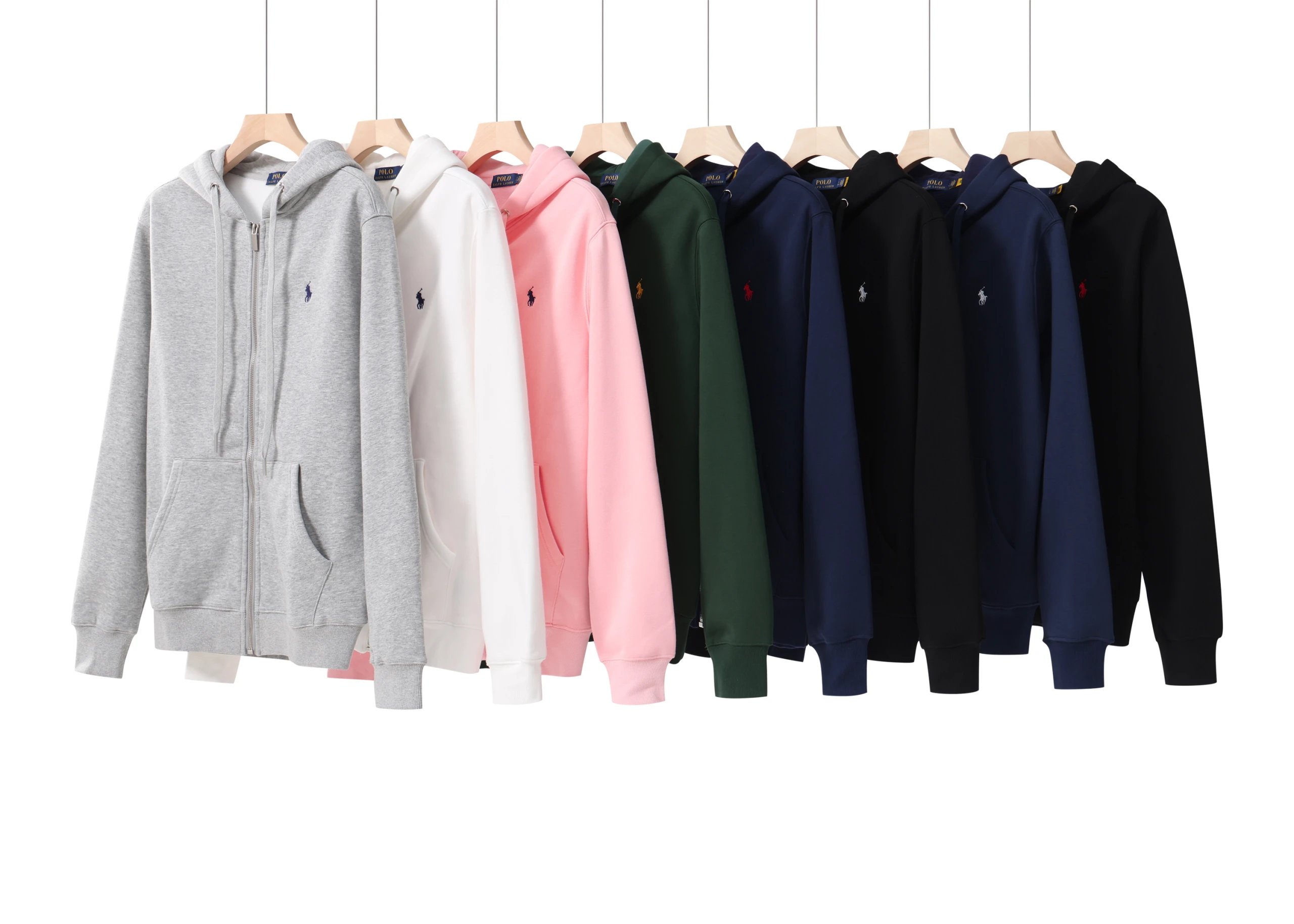 Ralph Lauren Grey Zip-Up Hoodie