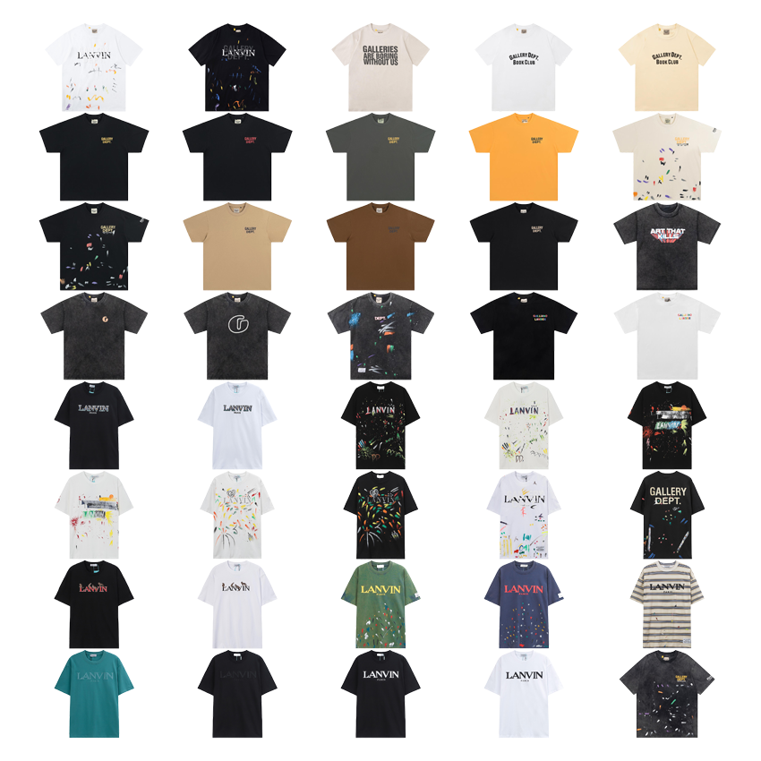 Lanvin Multi-Color Graphic T-Shirt