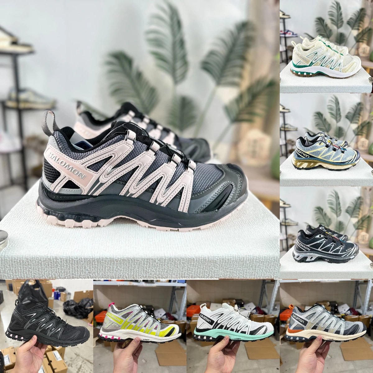 Salomon Grey Trail Running Shoes