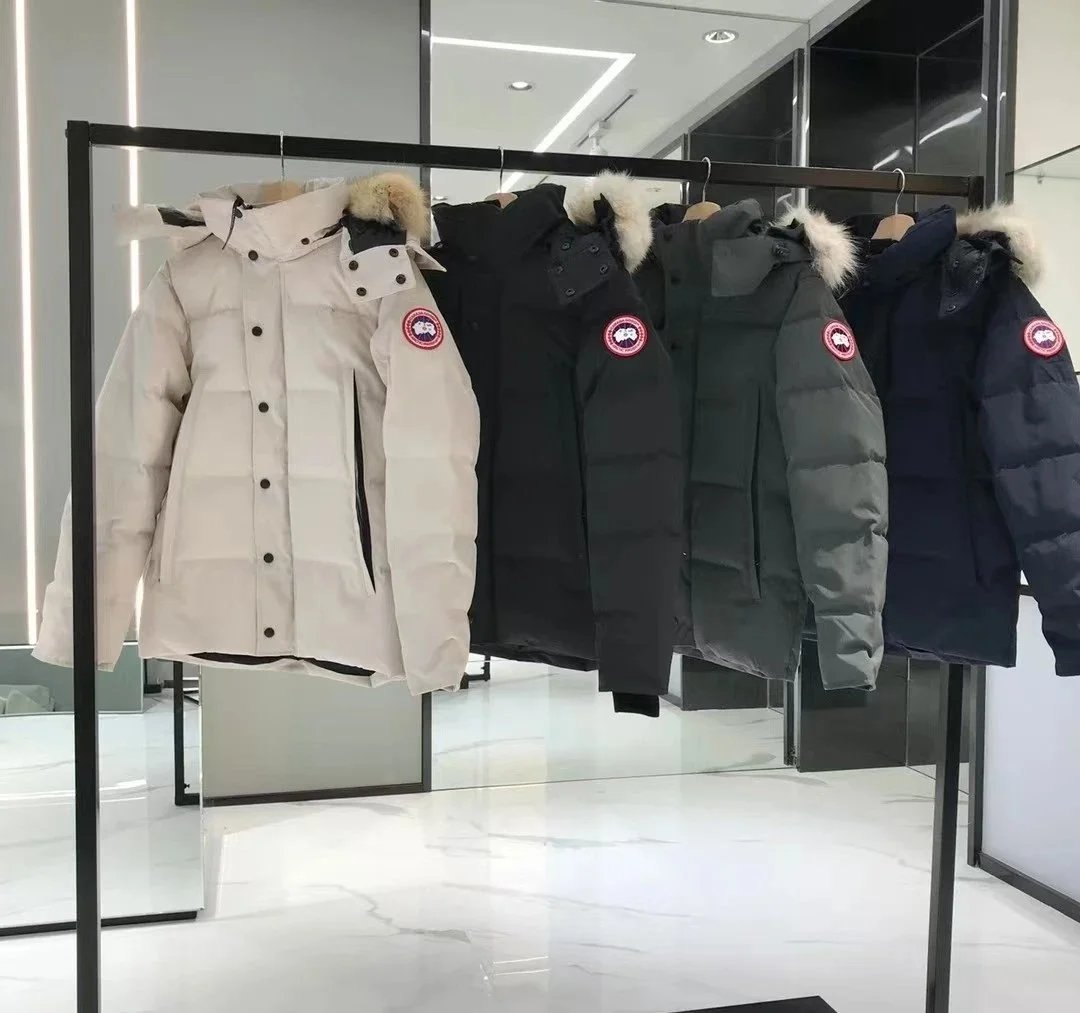 Canada Goose Beige Puffer Jacket