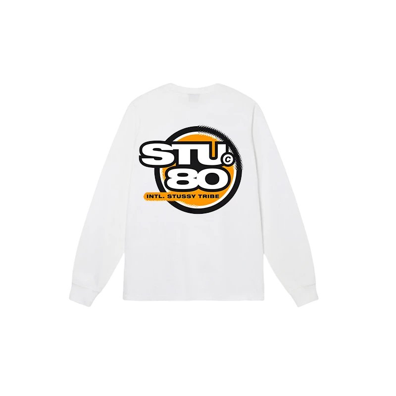 Stussy White Long Sleeve Tee