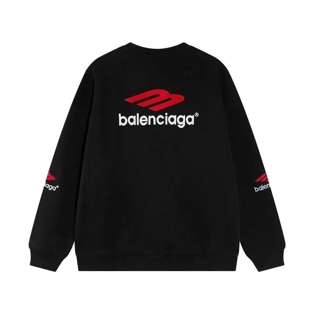 Balenciaga Black Long Sleeve Sweatshirt