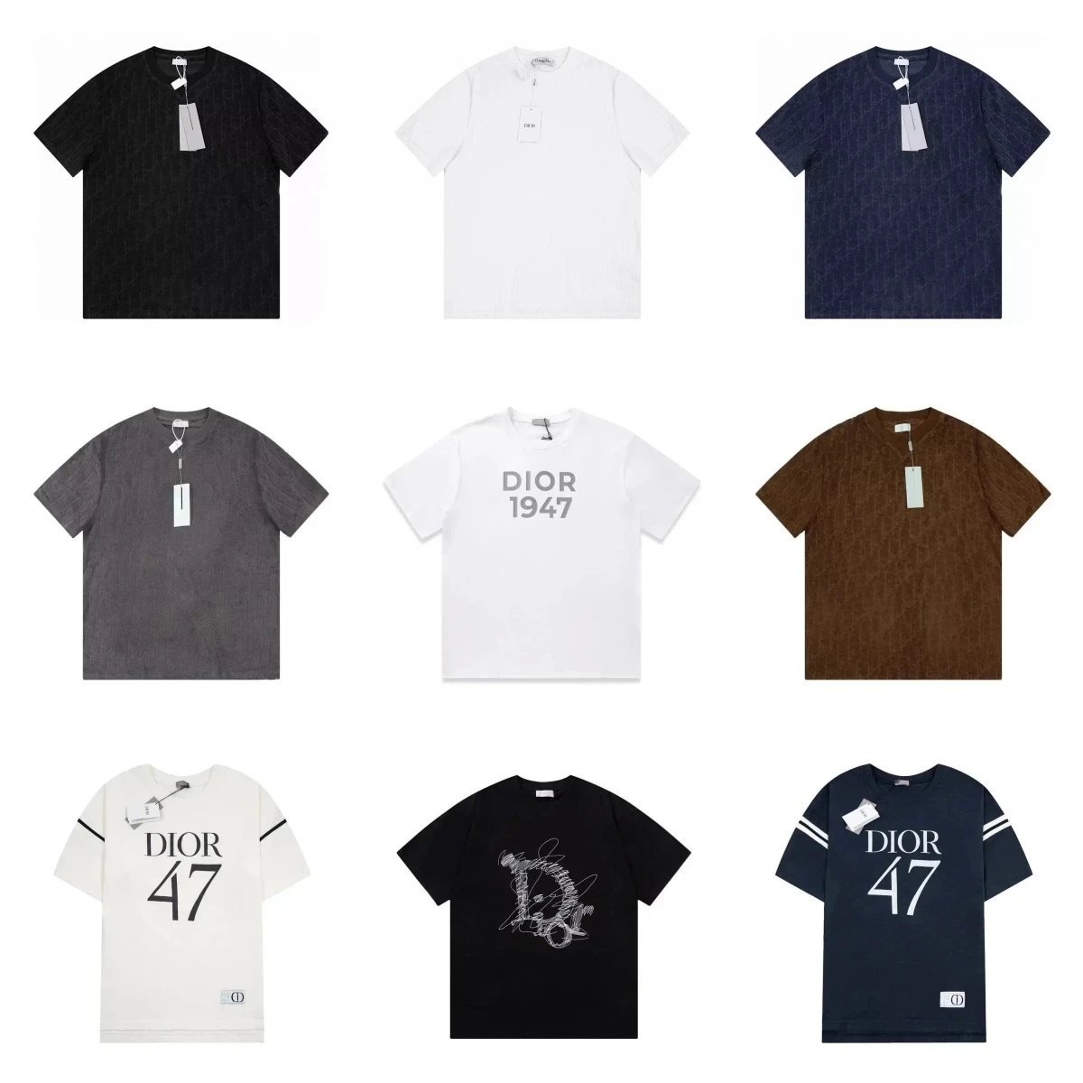 Dior 47 White Short Sleeve T-Shirt