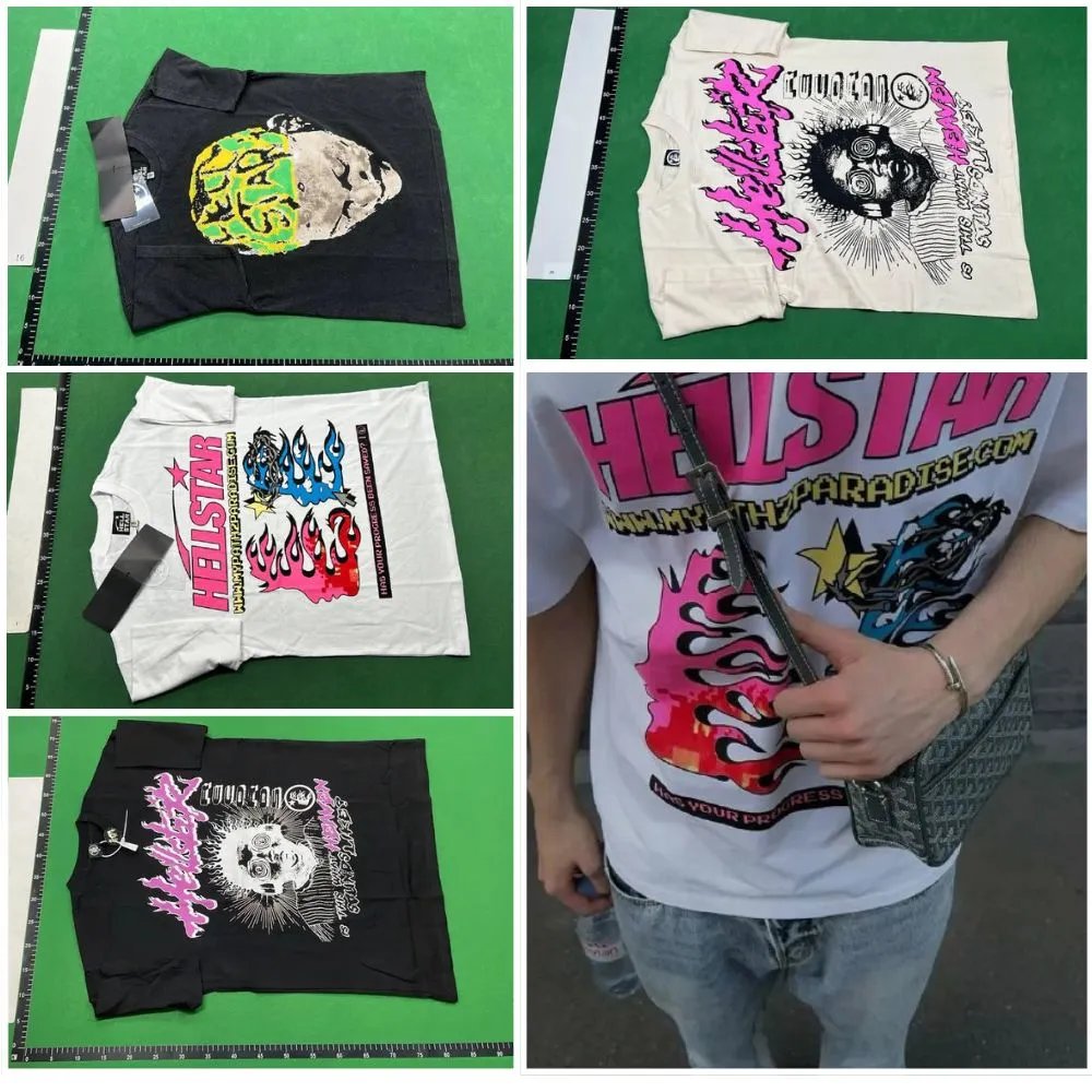 Hellstar Black Graphic T-Shirt and Hellstar White Graphic T-Shirt
