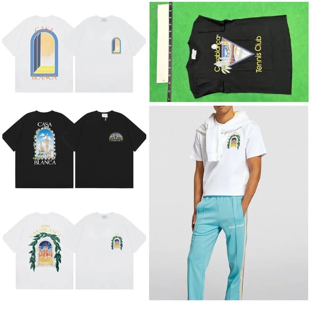Casablanca White Graphic T-Shirt