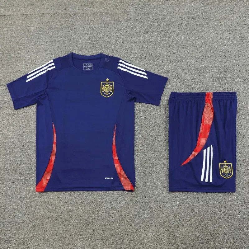 Adidas Blue Spain Soccer Jersey and Shorts Set