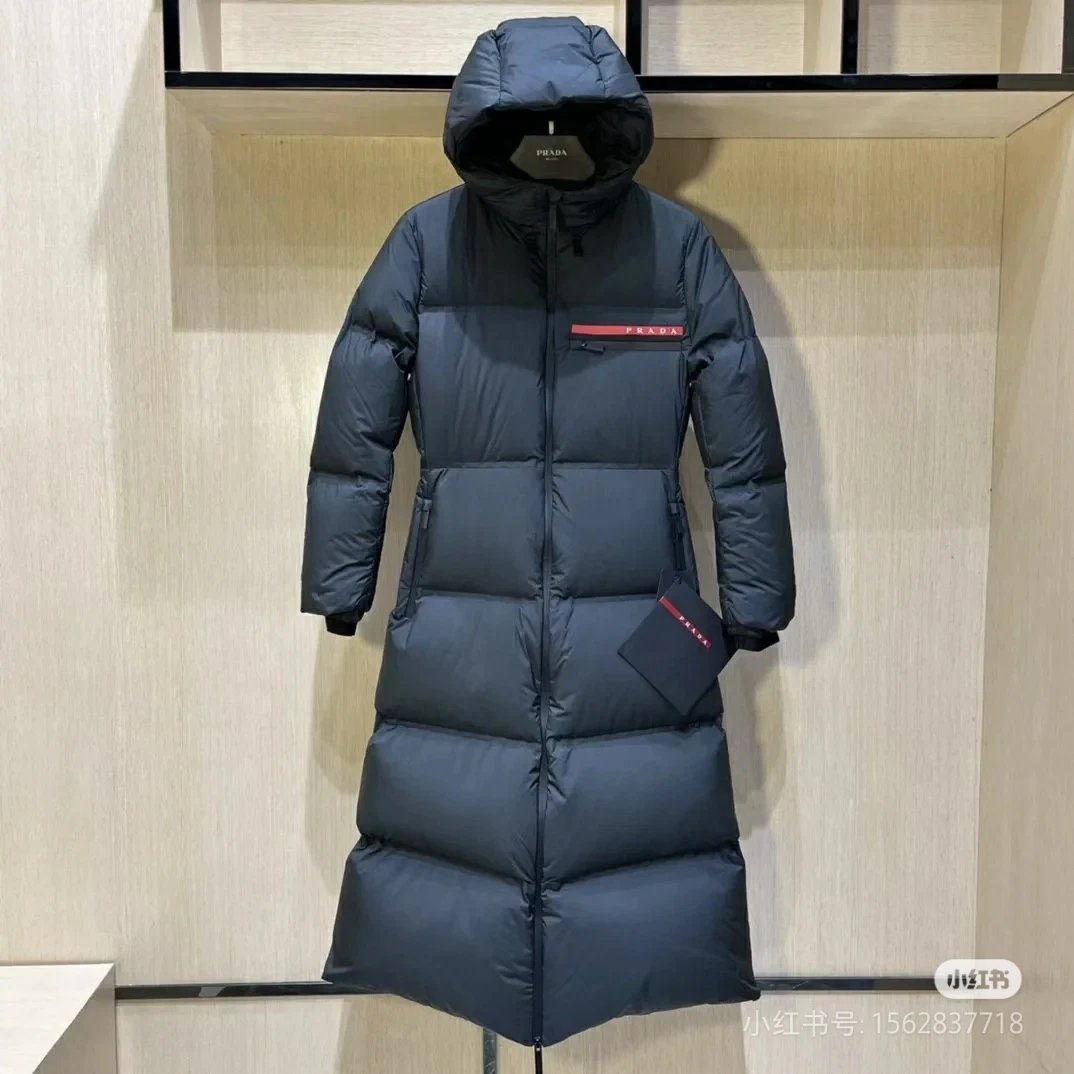 Prada Black Long Puffer Coat