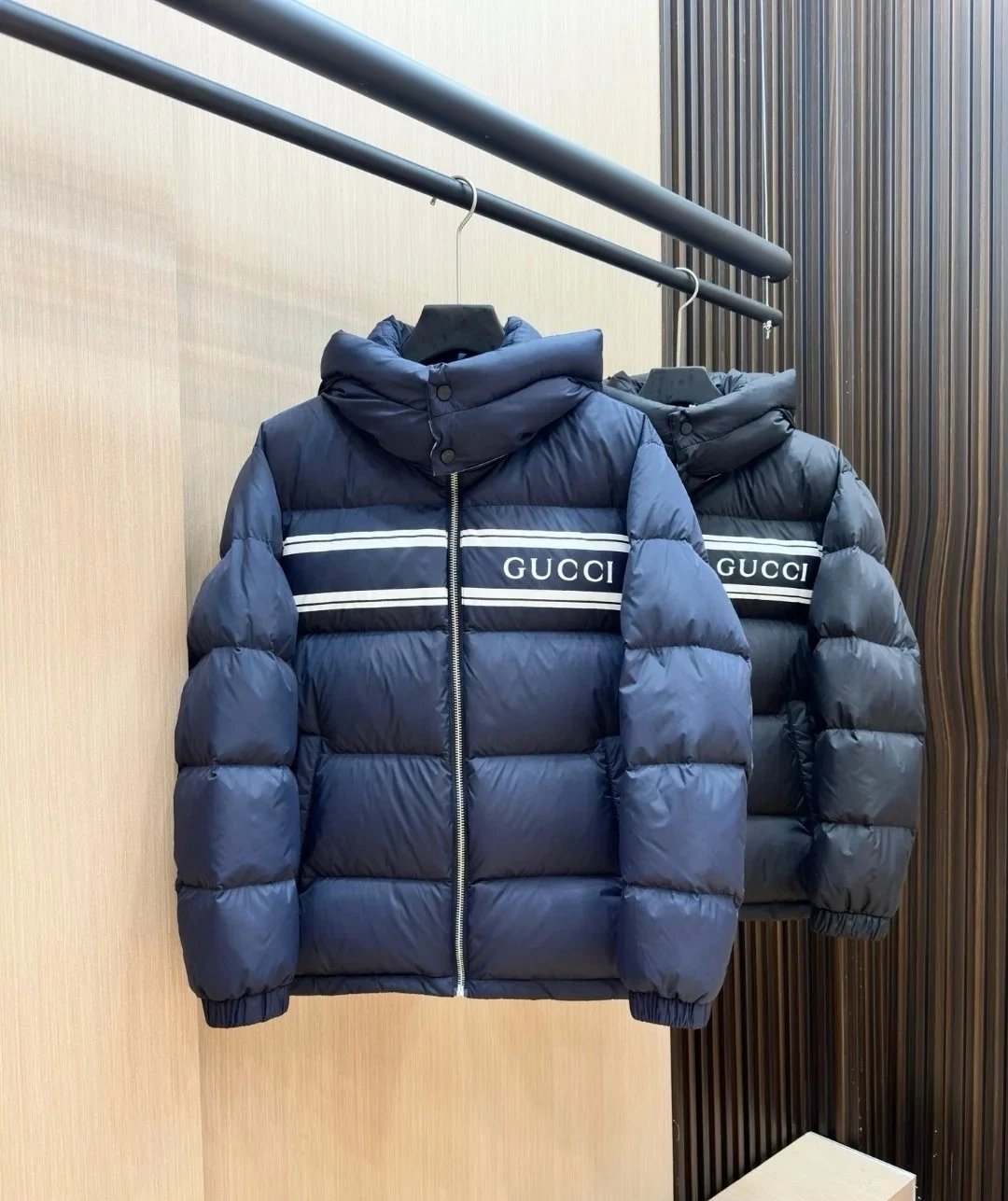 Gucci Navy Puffer Jacket