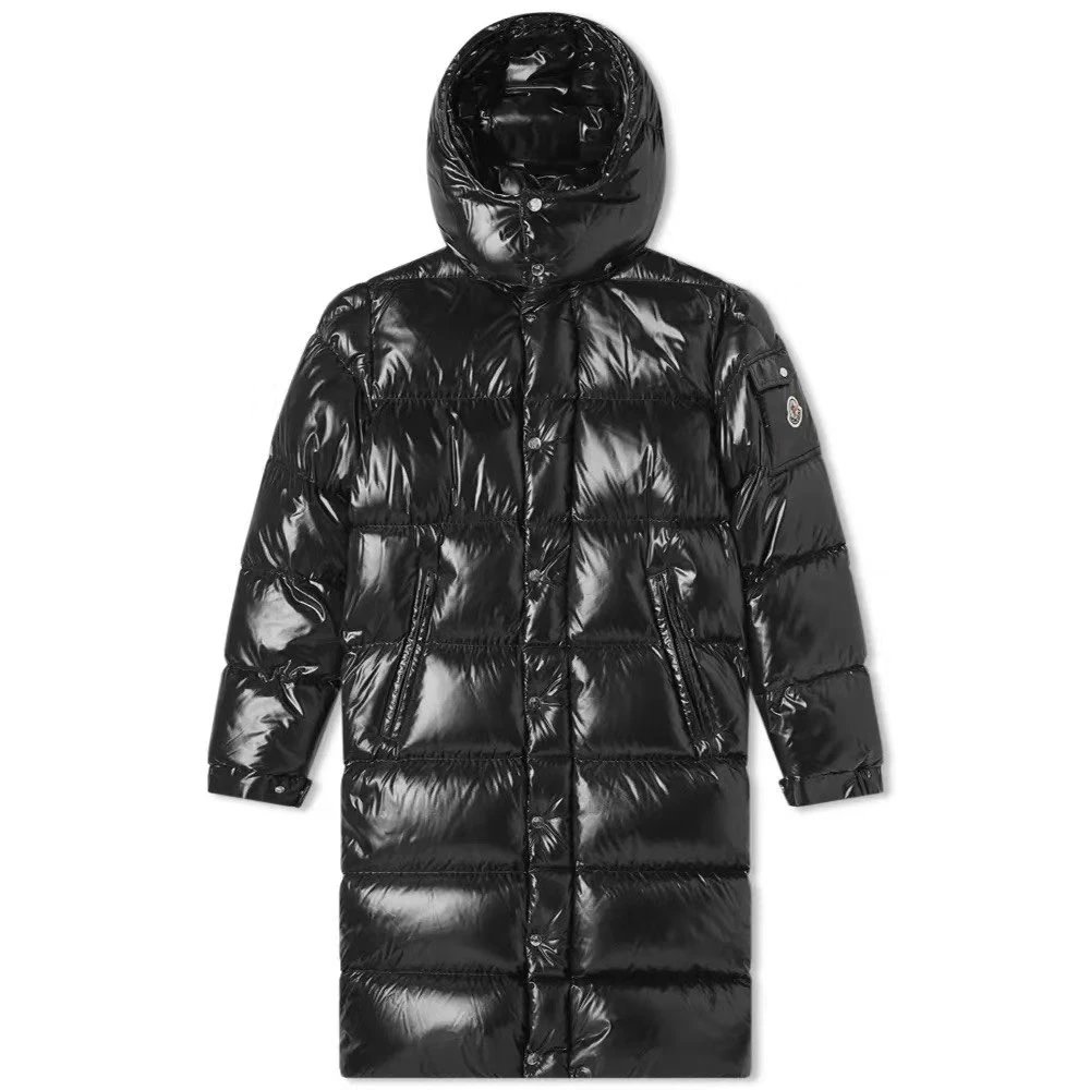Moncler Black Long Puffer Coat