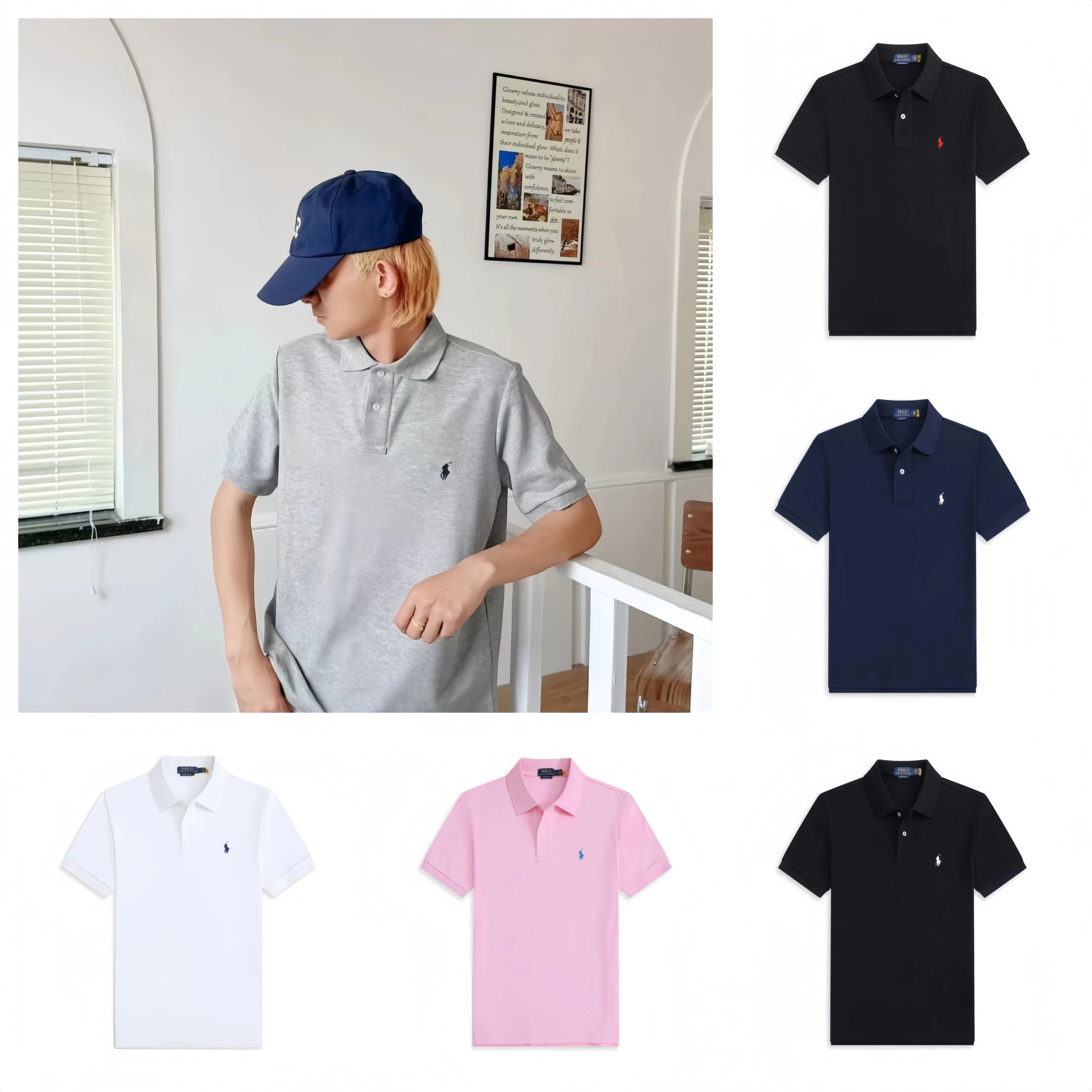 Ralph Lauren Grey Short Sleeve Polo