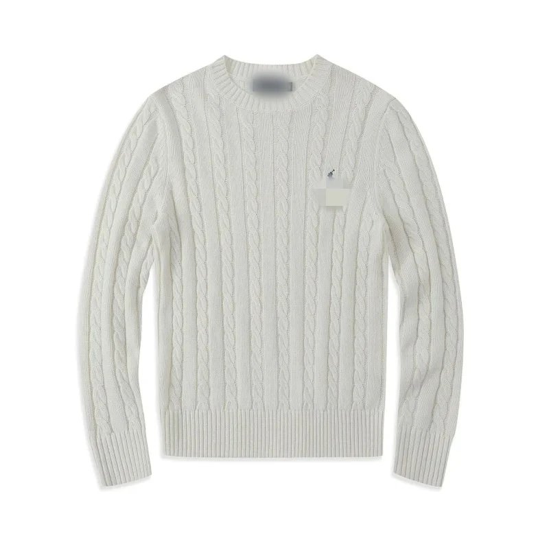 Polo Ralph Lauren White Cable Knit Sweater