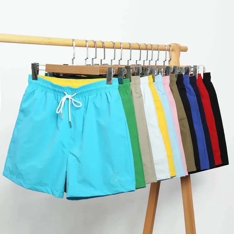 Casual Solid Color Drawstring Shorts