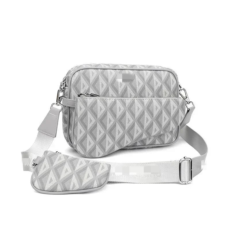 Gray Crossbody Bag w