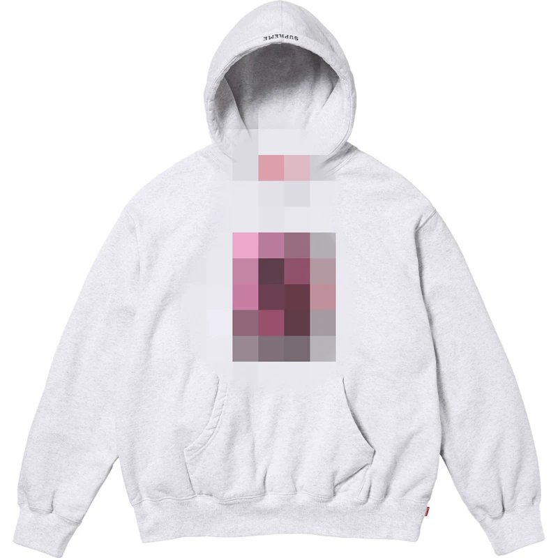 Supreme Light Grey Hoodie