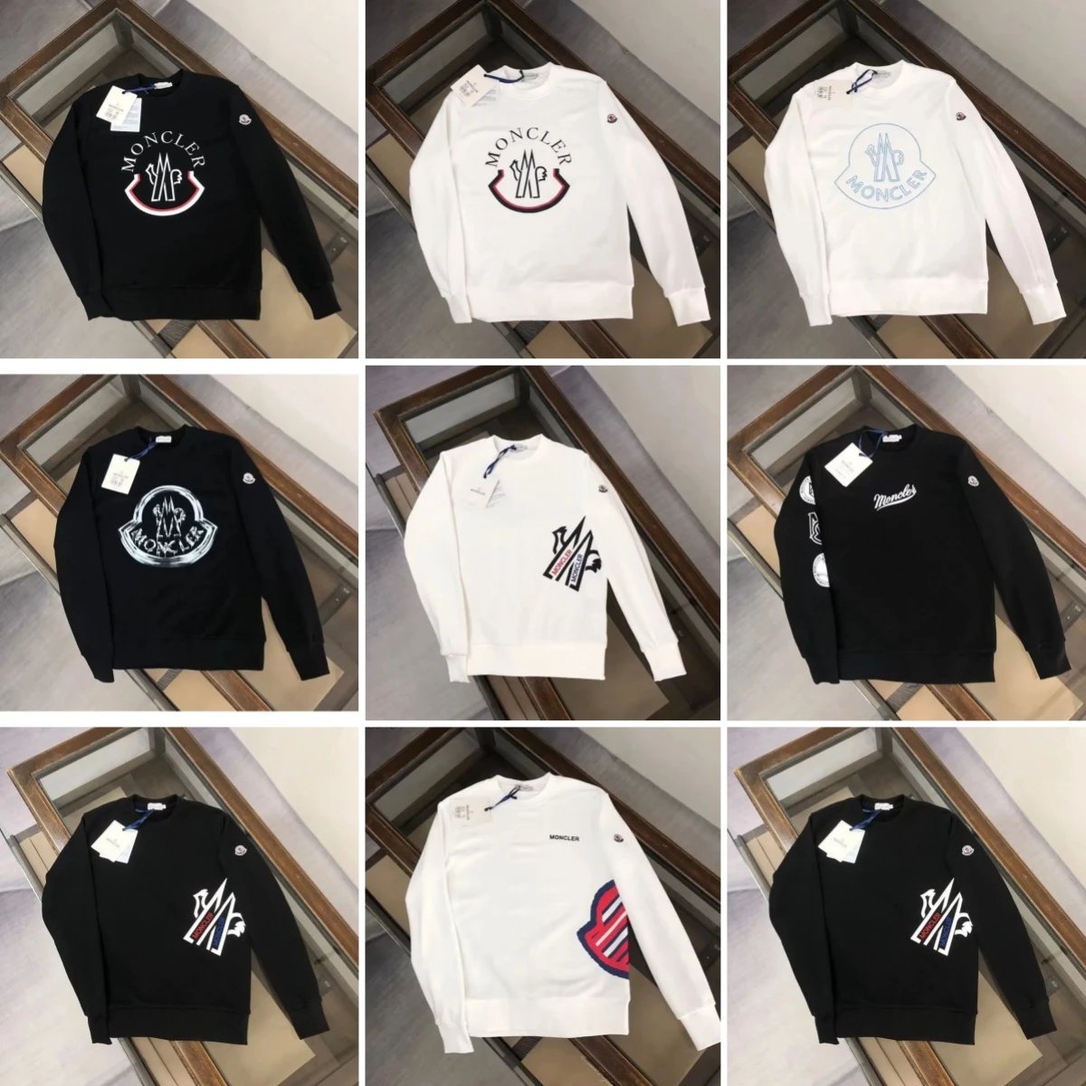 Moncler Black and Wh