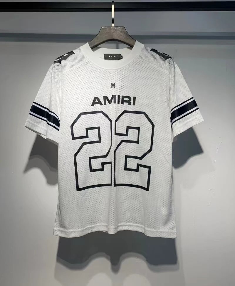 Amiri White Mesh Jersey T-Shirt