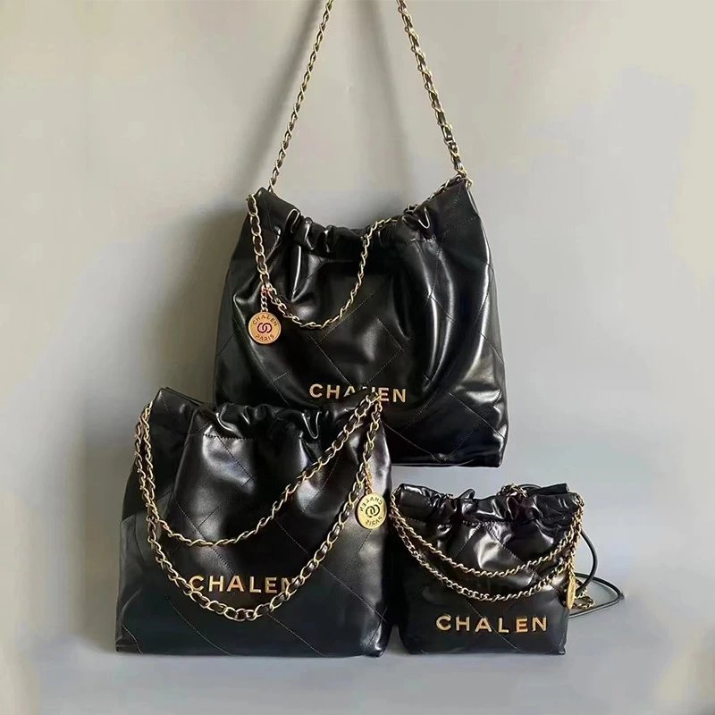 Chalen Black Quilted