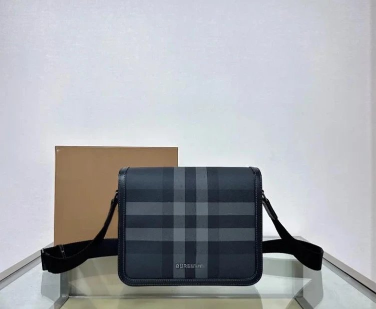 Burberry Navy Check Crossbody Bag