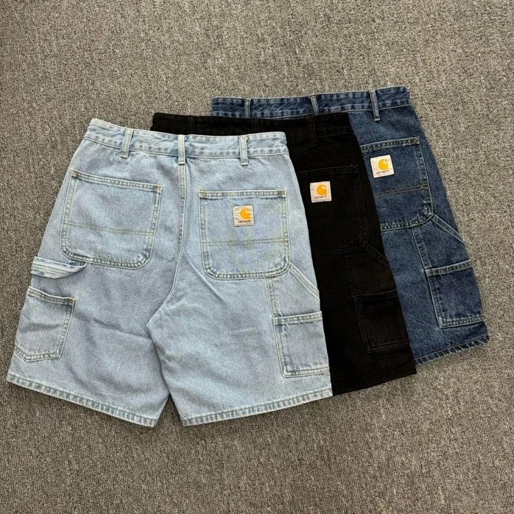Carhartt Blue Denim Carpenter Shorts