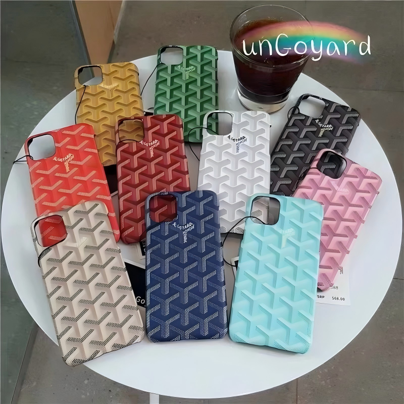Goyard Patterned Phone Case in Various Colors