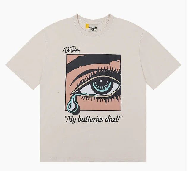 Gallery Dept. Beige Eye Print T-Shirt