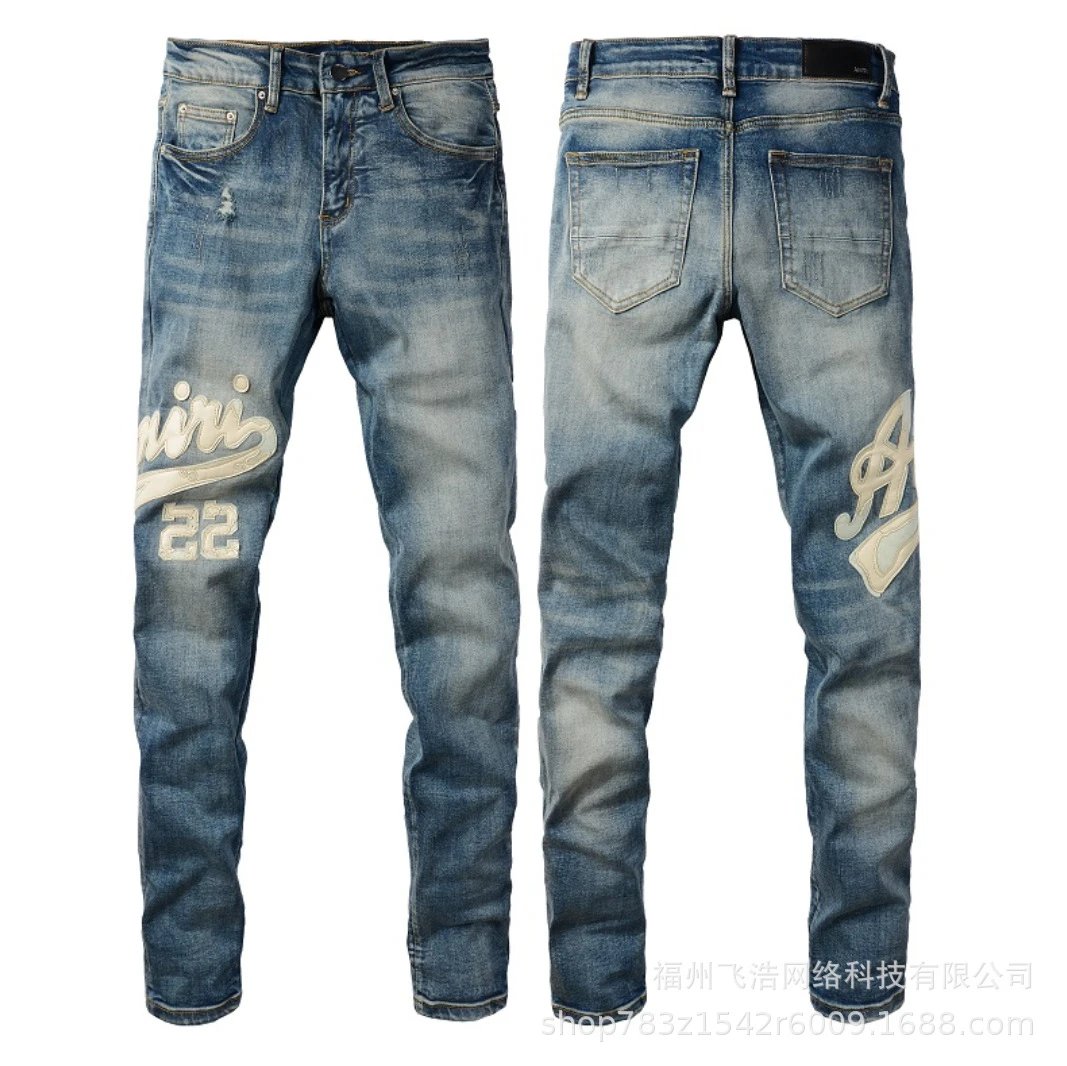 Amiri Blue Slim Fit 