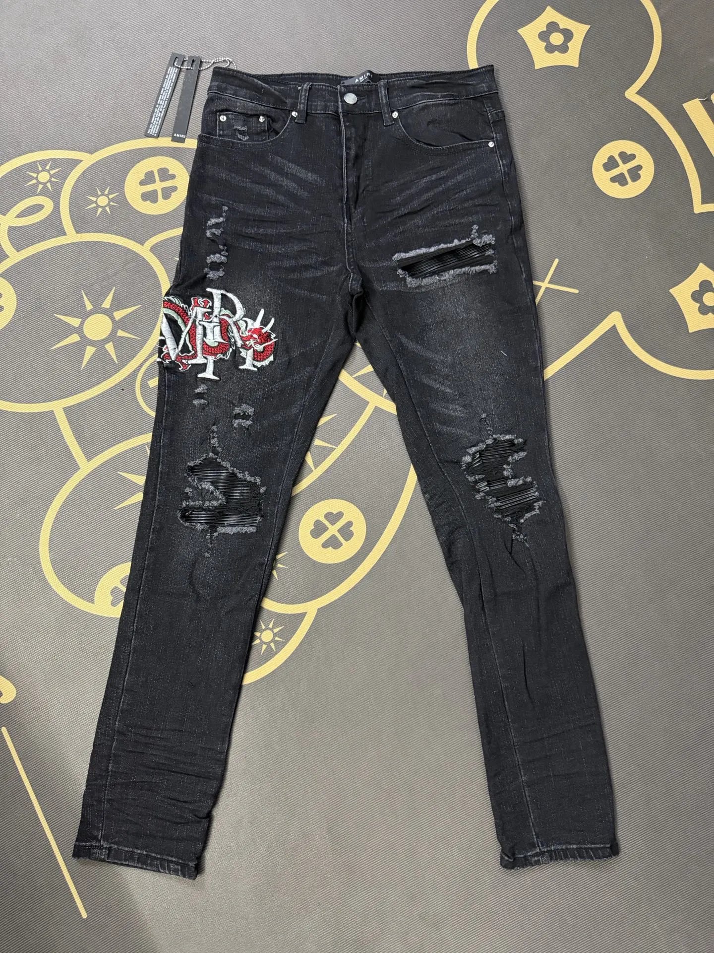 Amiri Black Distress