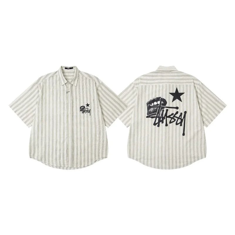Stussy White Striped