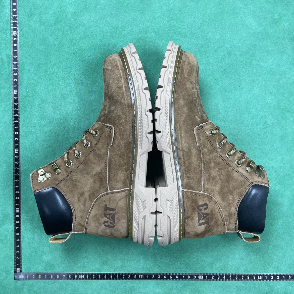 CAT Brown Suede High