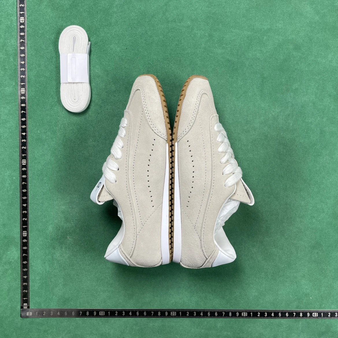 Beige Suede Low Top 